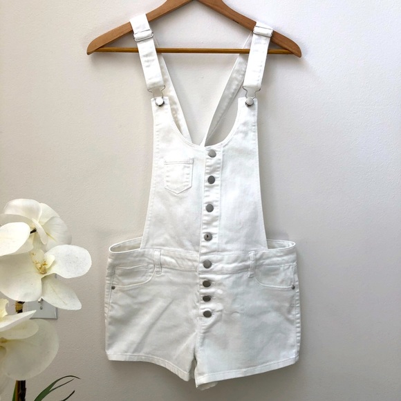 Tinseltown Pants - White Denim Couture Rompers